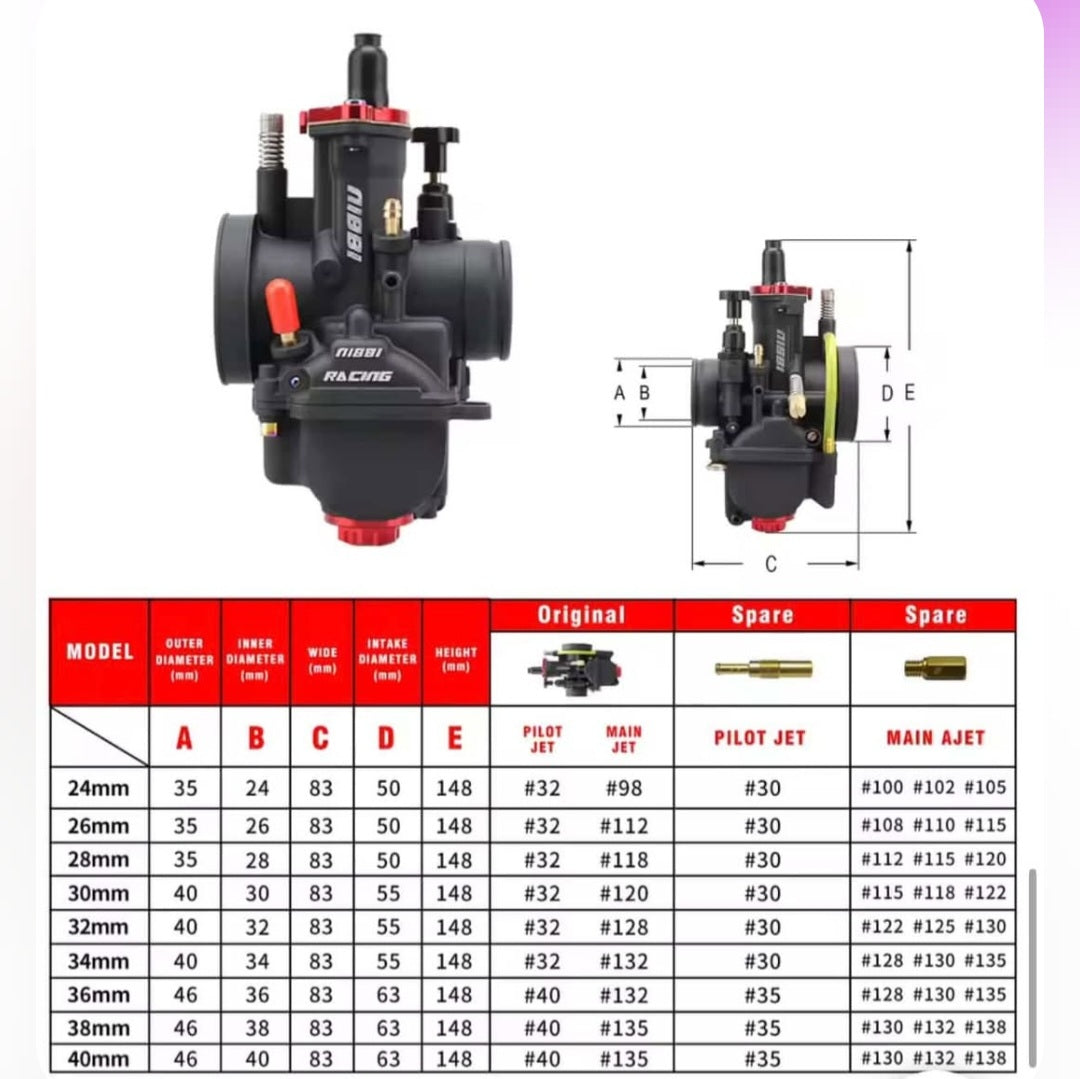 Piaggio Maxi - VF3 KX85 Spacer KIT für Norm-Airbox