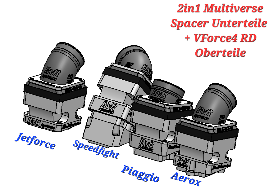 Aerox - Multiverse Spacer KIT für VForce4 RD350
