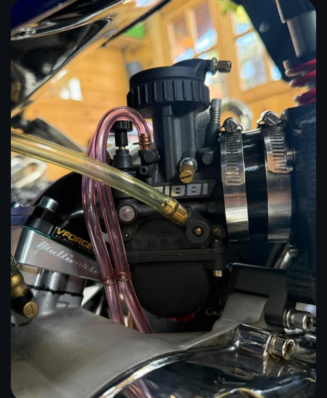 Piaggio Maxi - VF3 KX85 Spacer KIT für Norm-Airbox