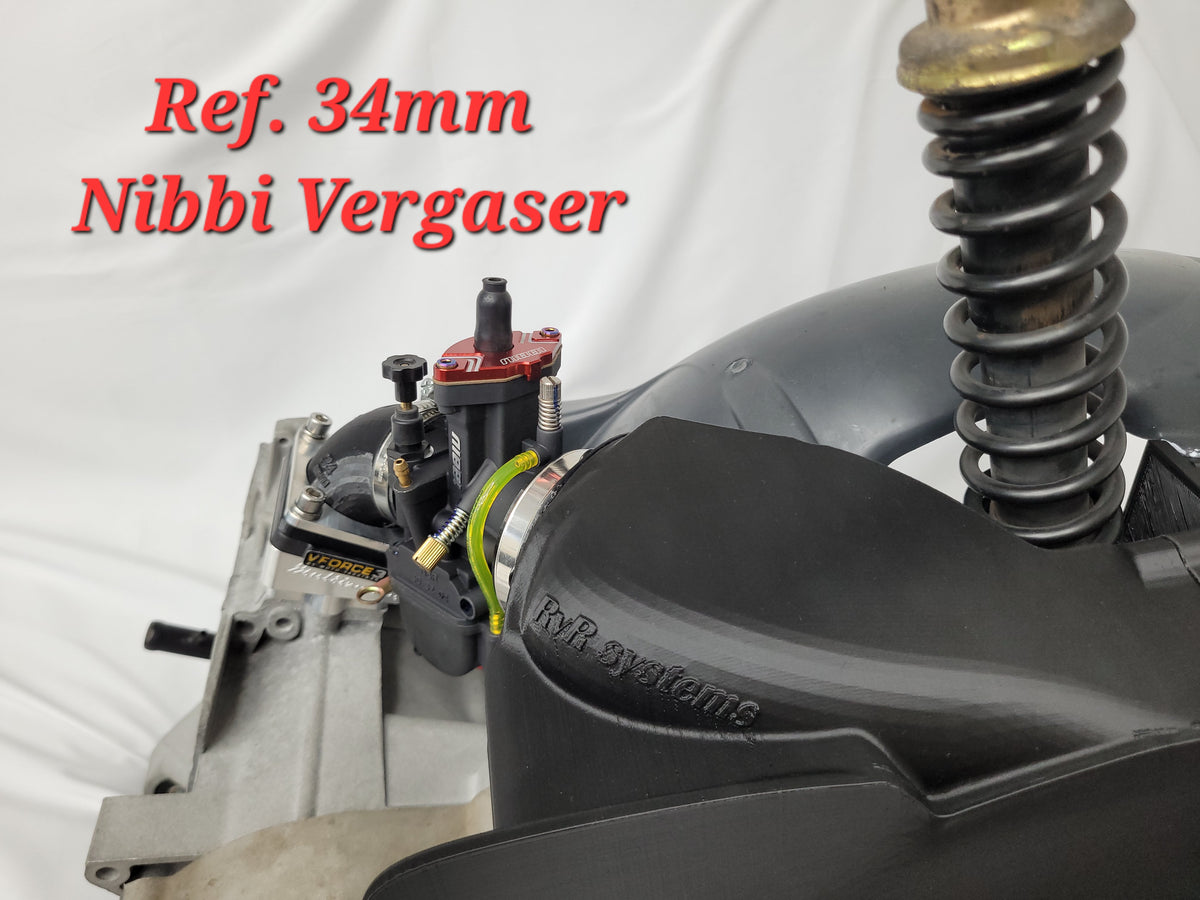 Piaggio Maxi - AIRBOX und VForce3 KX85 Spacer KIT