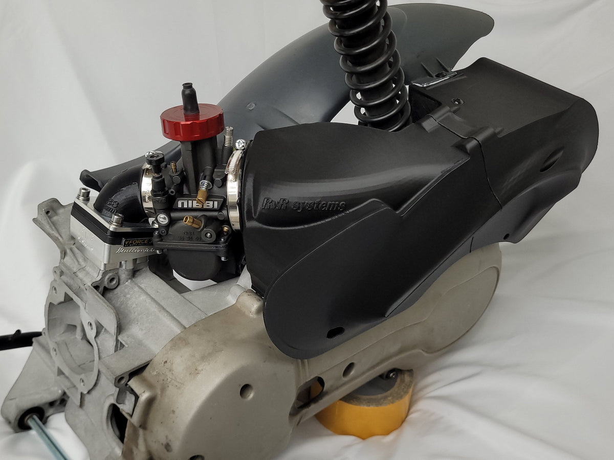 Piaggio Maxi - AIRBOX und VForce3 KX85 Spacer KIT